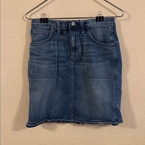 Madewell Classic Blue Denim Mini Skirt